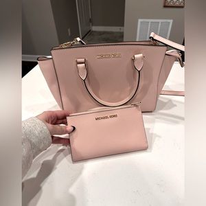 Blush Pink Michael Kors purse & wallet